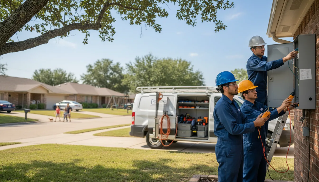 Certified electrician providing emergency electrical services in Thurman, IA